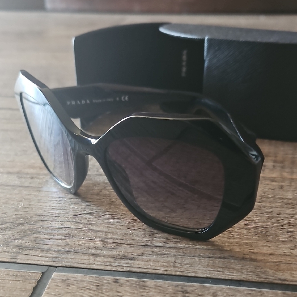 Prada Women's Black Sunglasses and Case